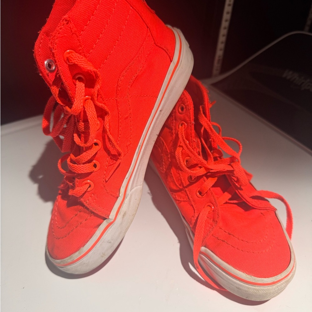 Vans Kids Shoes in Bright Orange